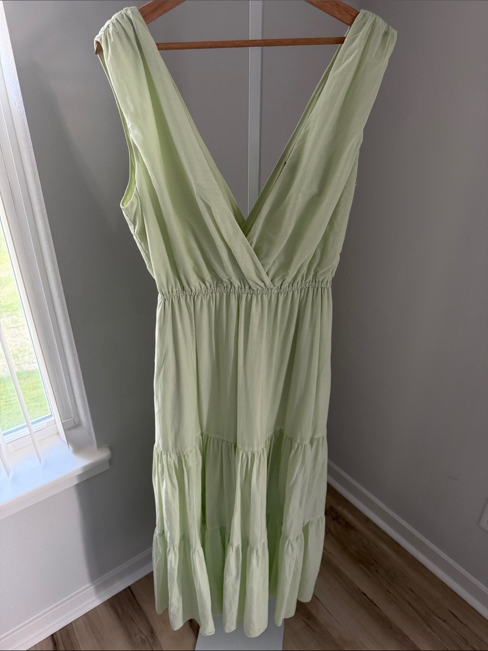 Banana Republic Light Green Maxi Dress